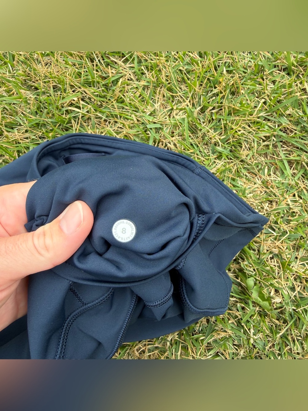 Lululemon fast and free navy high rise biker short 8” inseam nwot - Picture 4 of 4